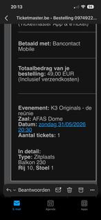 K3 Originals, Eén persoon