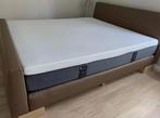 Boxspring, Huis en Inrichting, Slaapkamer | Boxsprings, Ophalen, Gebruikt, Bruin, Tweepersoons