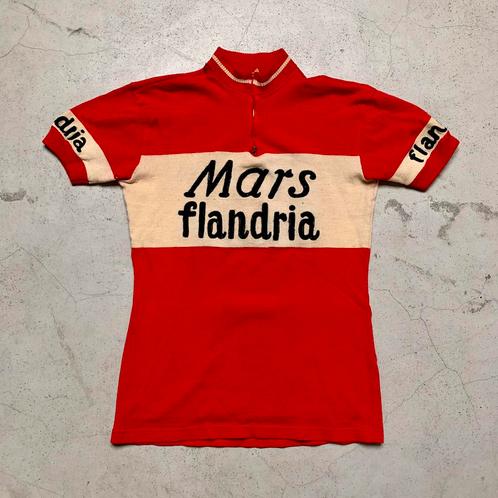 Mars-flandria 1970 koerstrui wielertrui, Fietsen en Brommers, Fietsaccessoires | Fietskleding, S, Ophalen of Verzenden