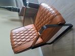 Cognac éénpersoonszetel - Gratis af te halen, Huis en Inrichting, Ophalen, Gebruikt