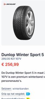 Dunlop wintersport 5 Nieuwstaat 295/35/21, Auto-onderdelen, Banden en Velgen, Gebruikt, 295 mm, Band(en), 21 inch