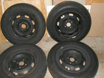 winterbanden op velgen, Auto-onderdelen, Banden en Velgen, Ophalen, Gebruikt, 15 inch, Banden en Velgen