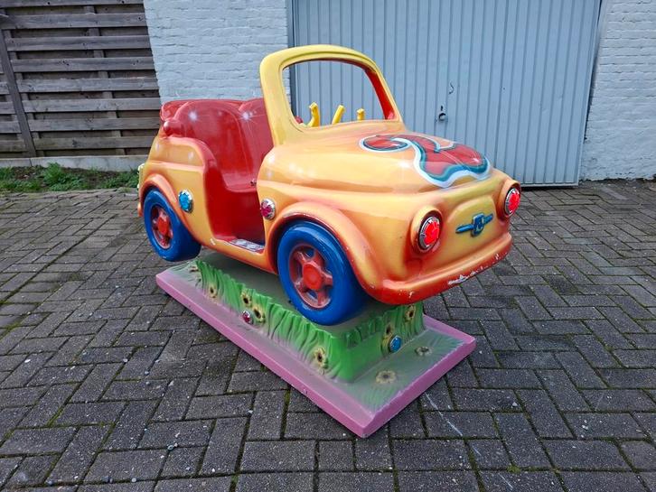 Fiat 500 cabrio kiddy ride, Verzamelen, Automaten | Overige, Gebruikt, Ophalen