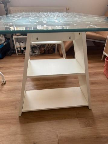 Glazen bureau, Huis en Inrichting, Ophalen, Gebruikt, Bureau