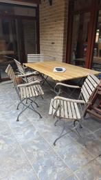 4 chaises et 1 table de jardin, Jardin & Terrasse, Ensembles de jardin, Enlèvement, Utilisé