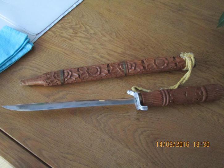 Sabre court thaïlandais de collection., Verzamelen, Militaria | Algemeen, Overige soorten, Ophalen