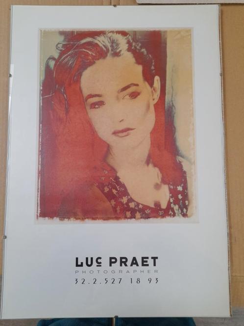 Originele promotieposter van Luc Praet, Verzamelen, Posters, Zo goed als nieuw, Overige onderwerpen, A1 t/m A3, Rechthoekig Staand