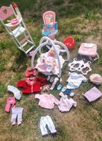 baby born pop, speelmat, eetstoel, tasje, potje, kleren,..., Ophalen, Gebruikt