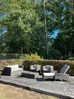 Tuinset met kussen, Tuin en Terras, Tuinsets en Loungesets, Ophalen, Gebruikt, 5 zitplaatsen, Tuinset