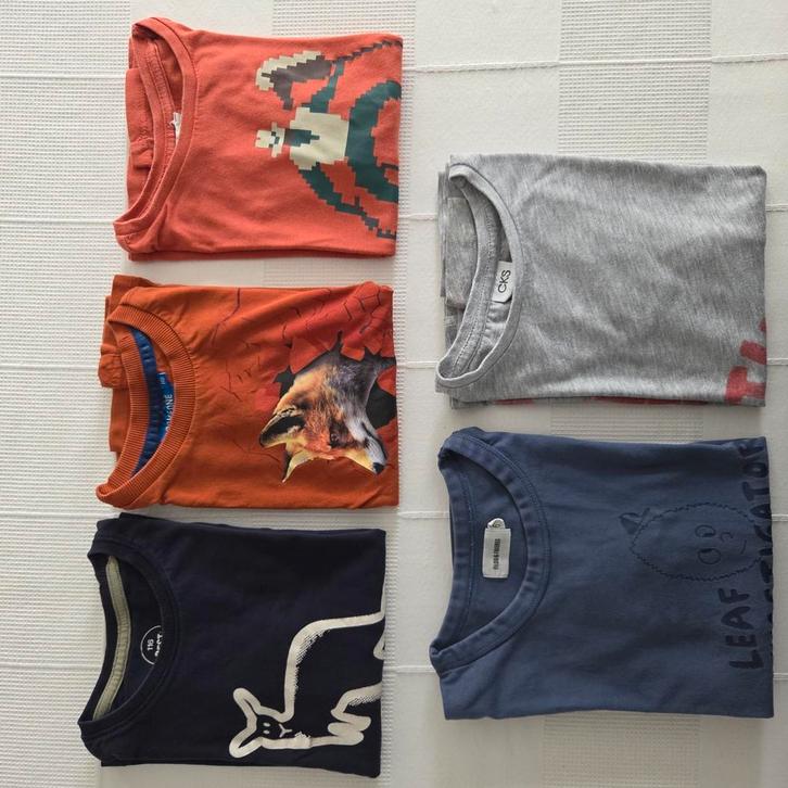 5 mooie shirts met lange mouwen, maat 110-116, Enfants & Bébés, Paquets de vêtements pour enfants, Comme neuf, Taille 110, Enlèvement