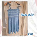 Robe d'été  pour femme-bleu-T.40, Taille 38/40 (M), Bleu, Porté, Enlèvement ou Envoi