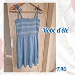 Robe d'été  pour femme-bleu-T.40, Vêtements | Femmes, Robes, Taille 38/40 (M), Enlèvement ou Envoi, Au-dessus du genou, Porté