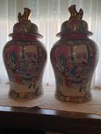 Chinese vazen met leeuw, Antiek en Kunst, Ophalen