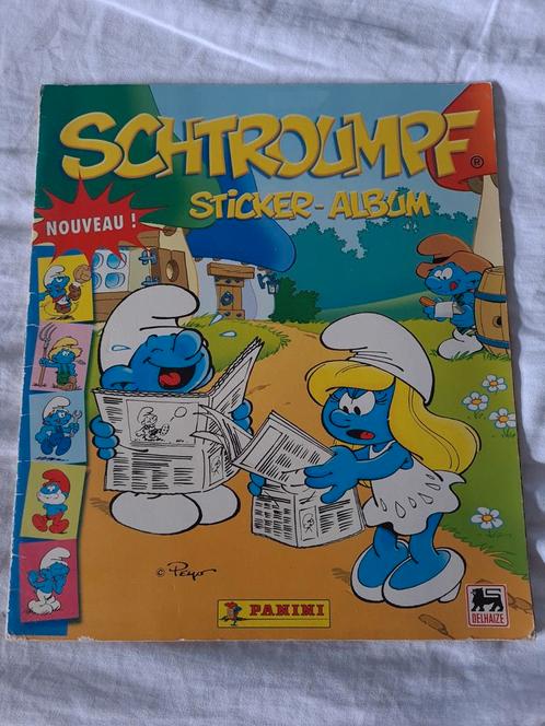 Album Schtroumpf autocollants Panini Delhaize COMPLET, Collections, Schtroumpfs, Utilisé, Autres types, Différents Schtroumpfs
