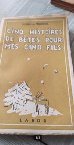 Adrien de Premorel Cinq histoires de bêtes pour mes cinq fil, Ophalen of Verzenden, Adrien De premorel