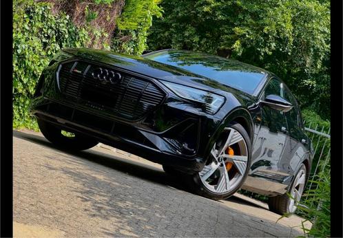 Audi eTron Garantie Quattro S-Line Black Edition Q8 e-Tron, Auto's, Audi, Particulier, e-tron, 360° camera, 4x4, ABS, Achteruitrijcamera