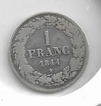 Belgique : 1 franc 1844 FR (cartel large) = morin 27 A, Monnaie en vrac, Argent, Argent, Envoi