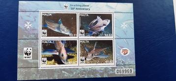 Postzegels Malta WWF 50 years beschikbaar voor biedingen