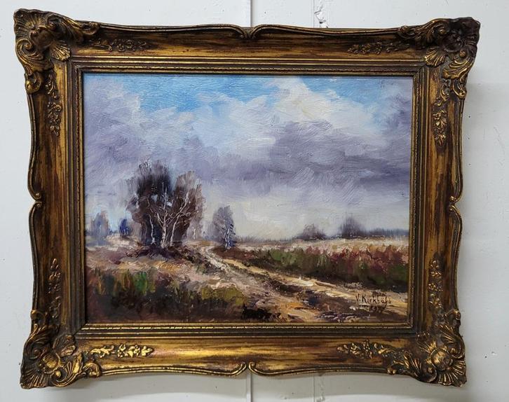 Vic KERKHOFS, de witte berken, Antiek en Kunst, Kunst | Schilderijen | Klassiek, Ophalen of Verzenden