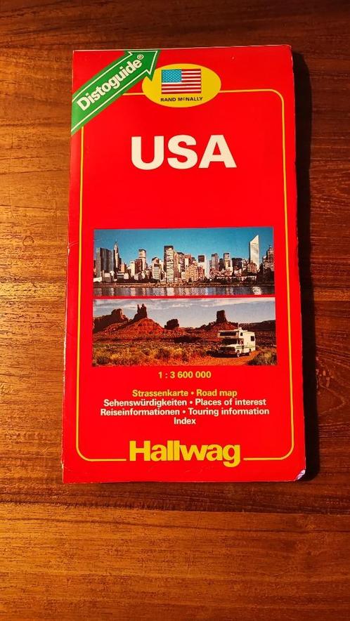 Landkaart USA, Boeken, Atlassen en Landkaarten, Gelezen, Landkaart, Ophalen of Verzenden