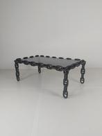 Vintage Brutalist Zwart IJzeren Ketting Salontafel, Ophalen of Verzenden