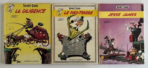 LUCKY LUKE - 3 BD ( PREMIÈRE ÉDITION ) ANNÉES 1960, Livres, BD, Utilisé, Plusieurs BD, Enlèvement ou Envoi