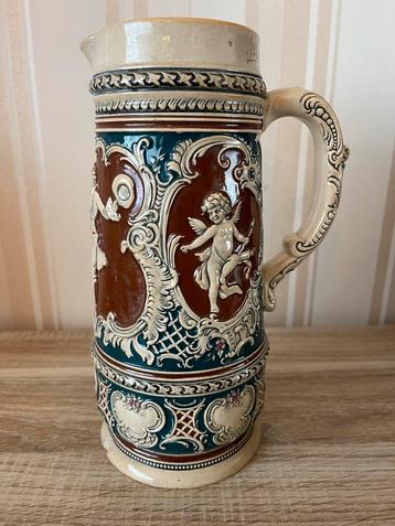 Antieke Westerwald bierkan, 23,5 cm hoog, Enlèvement