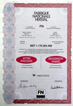 Fabrique National Herstal ca.1989, Ophalen of Verzenden, 1970 tot heden, Aandeel