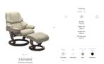 2 x stressless reno, Ophalen, Leer