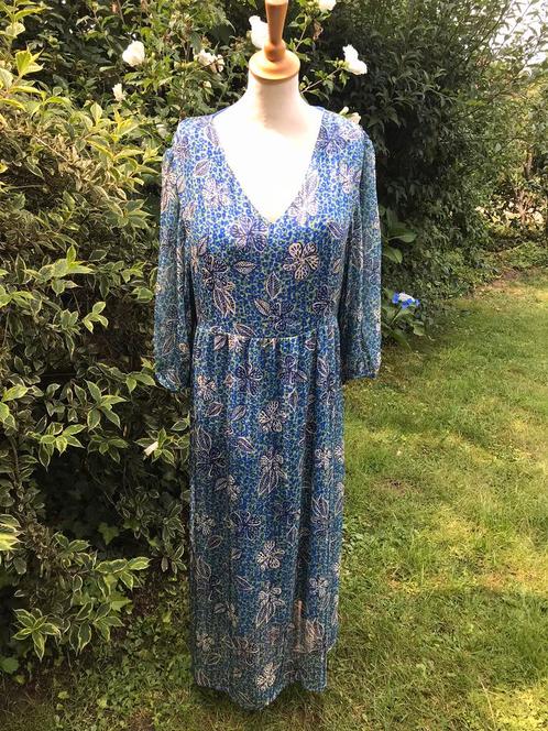M48 Stijlvol kleed E5 mode, Kleding | Dames, Grote Maten, Zo goed als nieuw, Jurk, Blauw, Ophalen of Verzenden