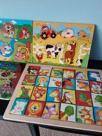 Superbes puzzles à boutons en bois en bon état, Enlèvement