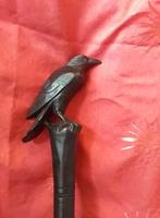 canne en bois de suar 100 cm motif corbeau, Enlèvement ou Envoi, Neuf