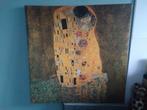 Canvasdoek Gustav Klimt - de Kus, Gebruikt, Ophalen of Verzenden
