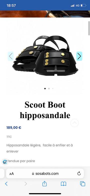 Hipposandales 2 tailles 8 et 9 voir descriptif beschikbaar voor biedingen