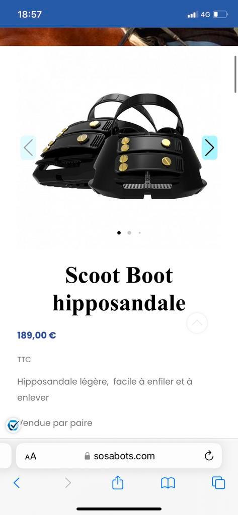 Hipposandales 2 tailles 8 et 9 voir descriptif, Dieren en Toebehoren, Paarden en Pony's | Beschermers, Ophalen