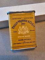 WWII US Philip Morris cigarettes tin box, Ophalen of Verzenden