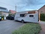 Luxe gezinscaravan – Full option – Zo goed als nieuw, Caravans en Kamperen, Caravans, Luifel, 7 tot 8 meter, Particulier, Knaus