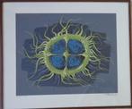 WILLY BOSSCHEM / ZEEANNEMOON / KLEURLITHO / 66x77cm / KADER, Ophalen