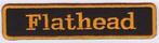 Harley Davidson Flathead stoffen opstrijk patch embleem #1, Verzenden, Nieuw
