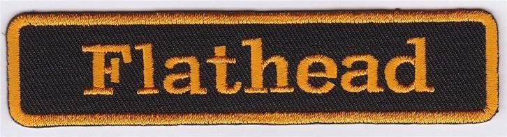 Harley Davidson Flathead stoffen opstrijk patch embleem #1, Motoren, Accessoires | Overige, Nieuw, Verzenden