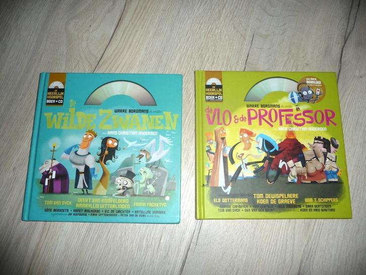 De Wilde Zwanen (met CD)  / De Vlo en de Professor, Boeken, Kinderboeken | Jeugd | onder 10 jaar, Zo goed als nieuw, Ophalen of Verzenden