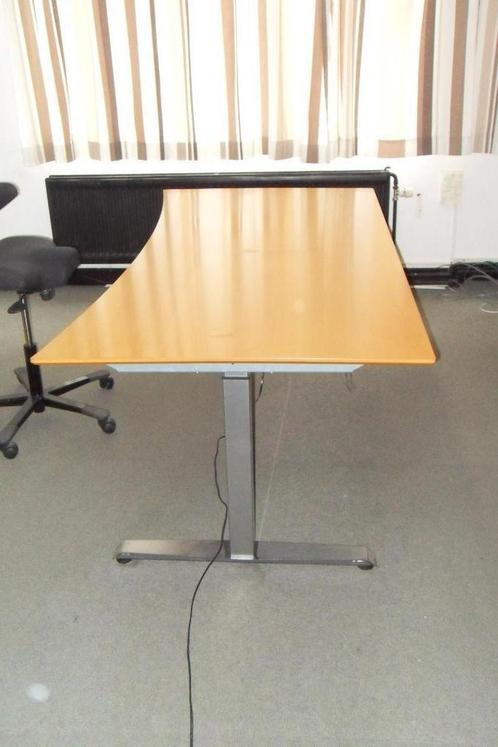 OMANN Bureau électrique Télescopique 200x100 courbe ergonomi, Huis en Inrichting, Bureaus, Gebruikt, Bureau, Elektrisch, In hoogte verstelbaar