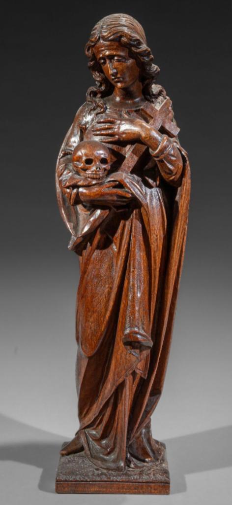 Maria Magdalena met schedel, Antiek en Kunst, Kunst | Beelden en Houtsnijwerken, Ophalen