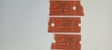 3 Toegangstickets Expo 58 - 2 opeenvolgend nrs beschikbaar voor biedingen