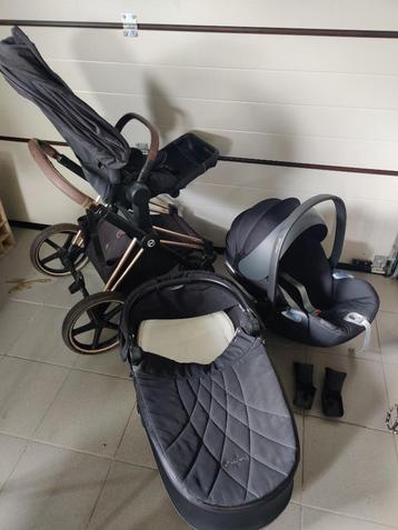 Ensemble Cybex poussette, siège, landeau, Enfants & Bébés, Enlèvement, Comme neuf, Poussette combi, Avec siège auto
