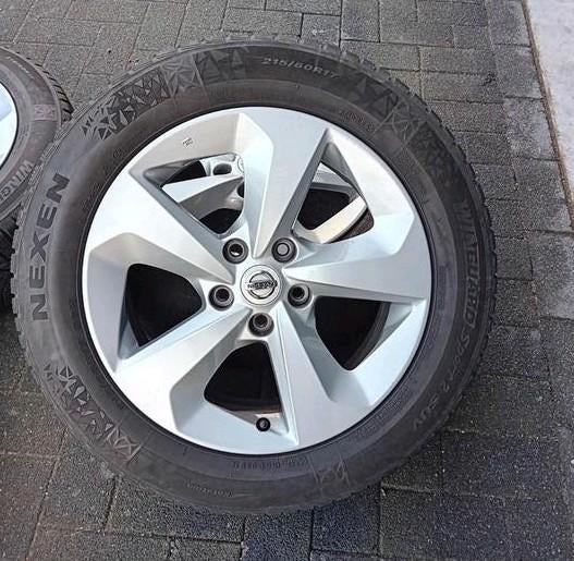 Pneus et jantes d'hiver Nissan Qashqai TPMS 17 pouces 5X114, Autos : Divers, Tuning & Styling, Enlèvement