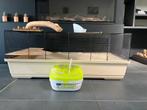 Hamsterkooi met toebehoren, Kooi, Gebruikt, Hamster, 75 tot 110 cm
