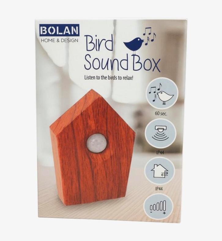 Bolan Vogelhuisje met geluid en sensor voor binnen & buiten, Tuin en Terras, Vogelhuisjes en Vogelbaden, Ophalen of Verzenden