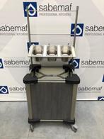 Stapelautomaat voor dienbladen mobile containing horeca, Ophalen