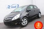 Opel Corsa Corsa 1.2 Airco/Navi 2 JAAR garantie! (bj 2007), Parkeersensor, Stof, Zwart, 4 cilinders